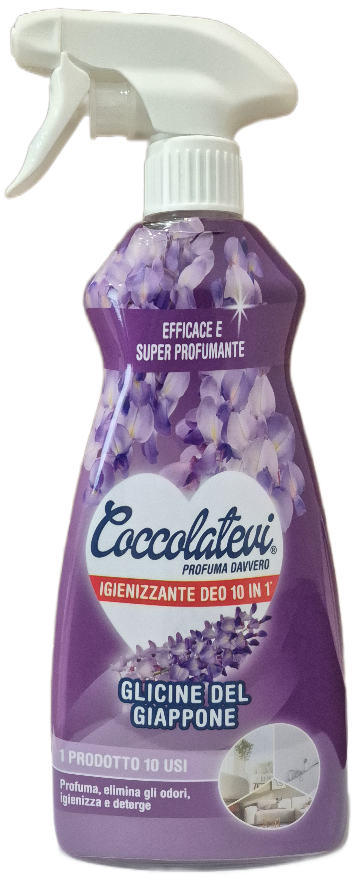 Нейтралізатор запахів та очищувач Coccolatevi Deo 10in1 Glicine del Giappone 500 мл (31749825)