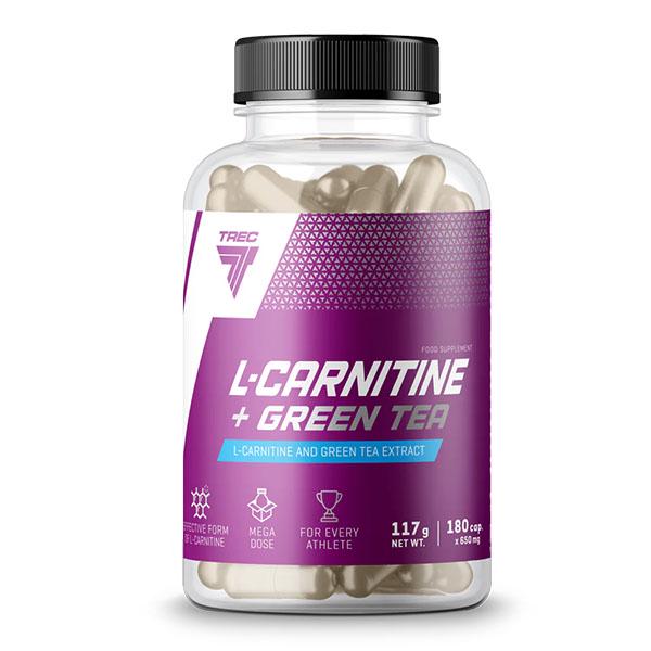 Жироспалювач комплексний Trec Nutrition L-Carnitine + Green Tea 180 капс. (000024900)