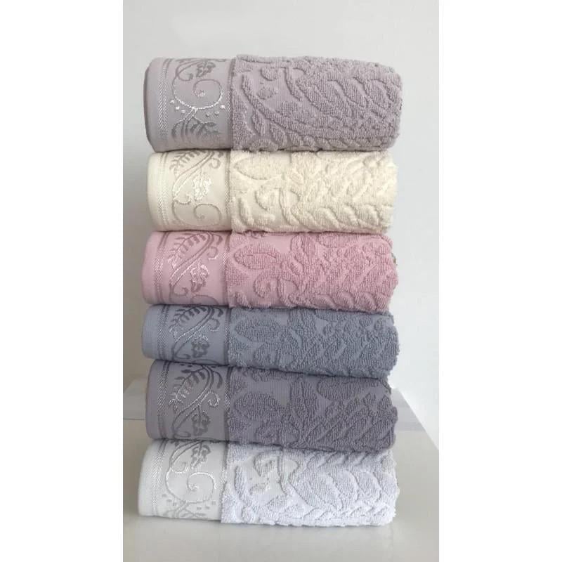 Набор полотенец Cestepe Cotton Delux Жаккард Sehrazat 50х90 см 6 шт. (18821)