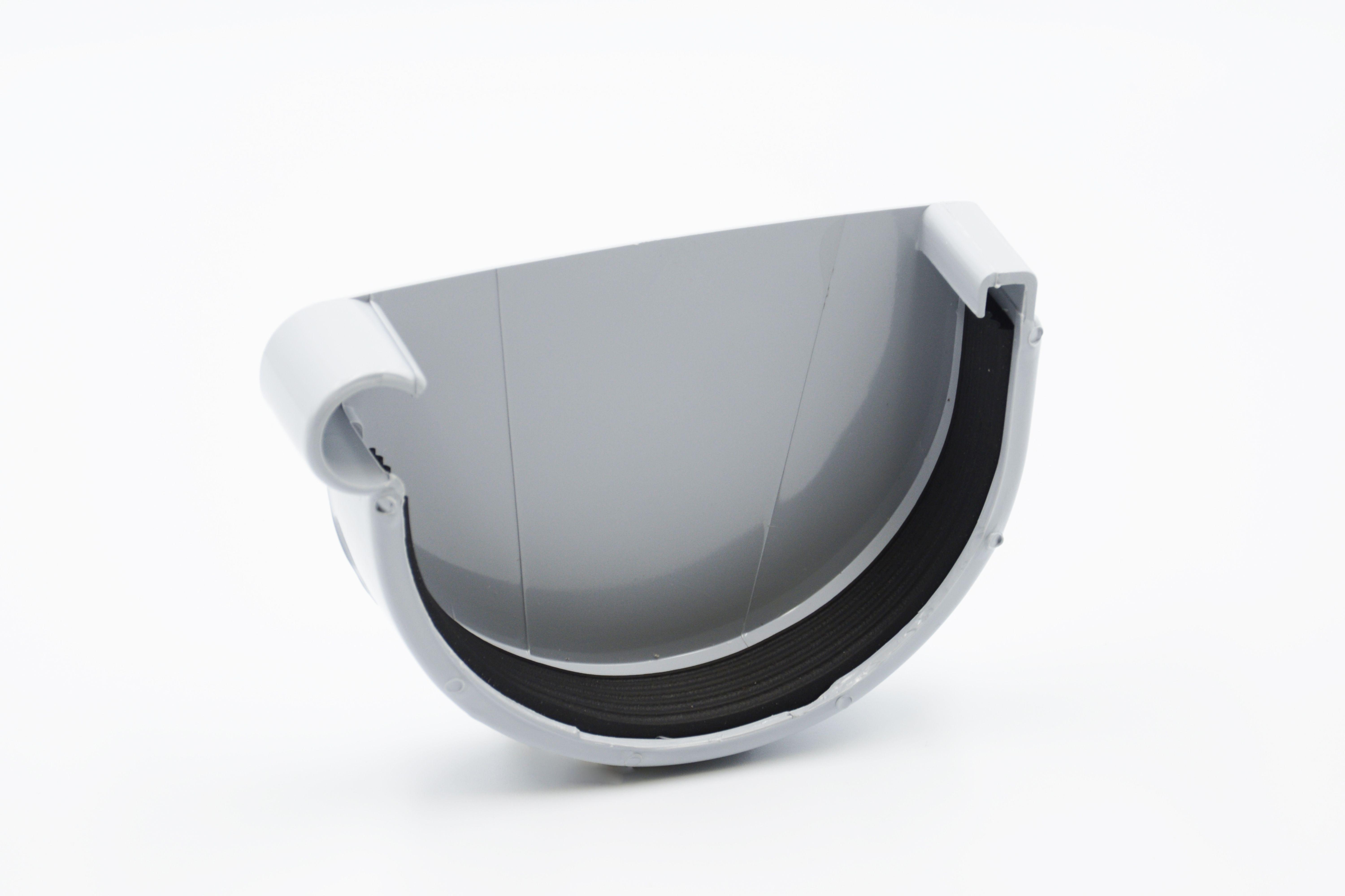 Заглушка ринви RAINWAY D 90 мм ліва Сірий RAL 7040 (10.090.05.005.RW) - фото 1 Заглушка ринви RAINWAY D 90 мм ліва Сірий RAL 7040 (10.090.05.005.RW) - фото 1