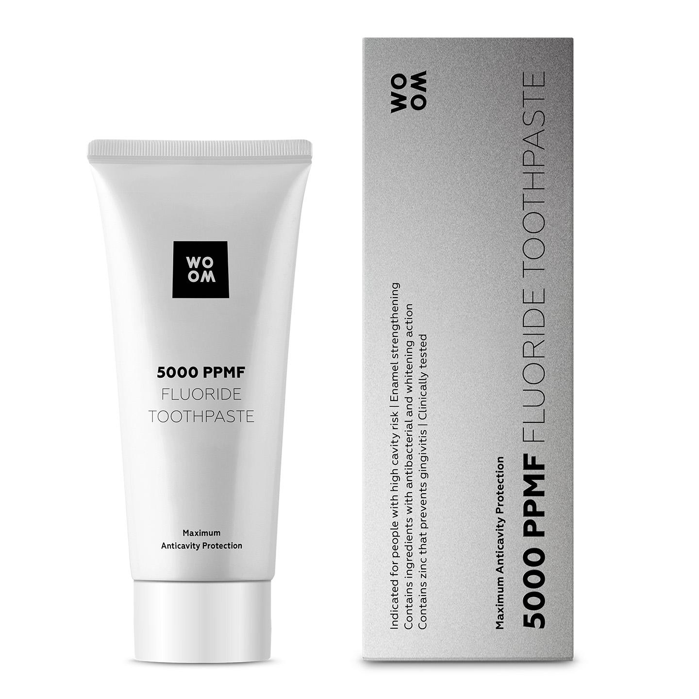 Зубная паста Woom 5000 ppmF повышенный уровень фтора при риске развития кариеса 75 мл (920242)