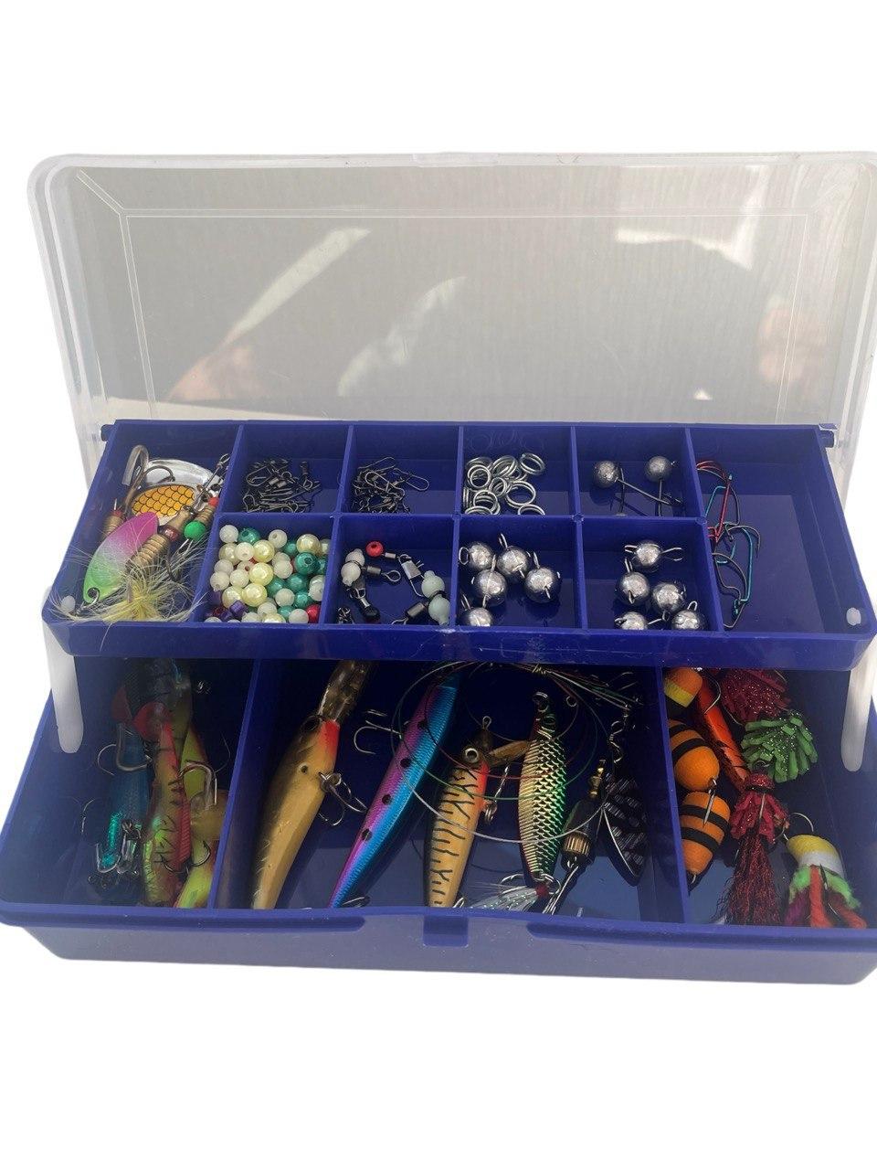 Снасти рыболовные на хищную рыбу Boya By в 2-х ярусной коробке 210х100х50 мм (2227344895)