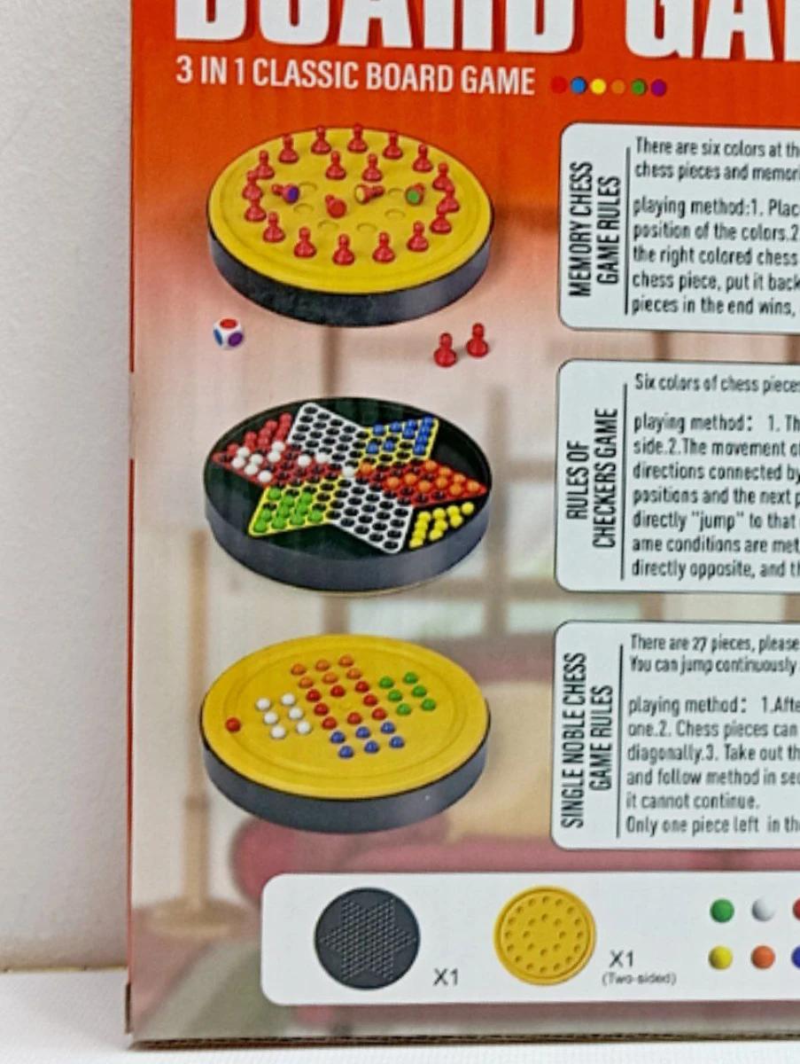 Настольная игра 096 96/2 шахматы/шашки/съемная двухсторонняя игровая панель 24 фигур шахмат 60 шариков 3в1 (164180) - фото 3