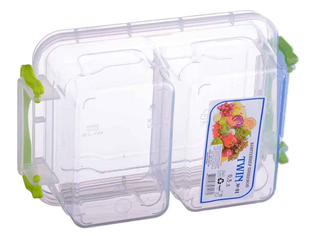 Контейнер AL-PLASTIK 500 мл Twin №01 двойной (94339)