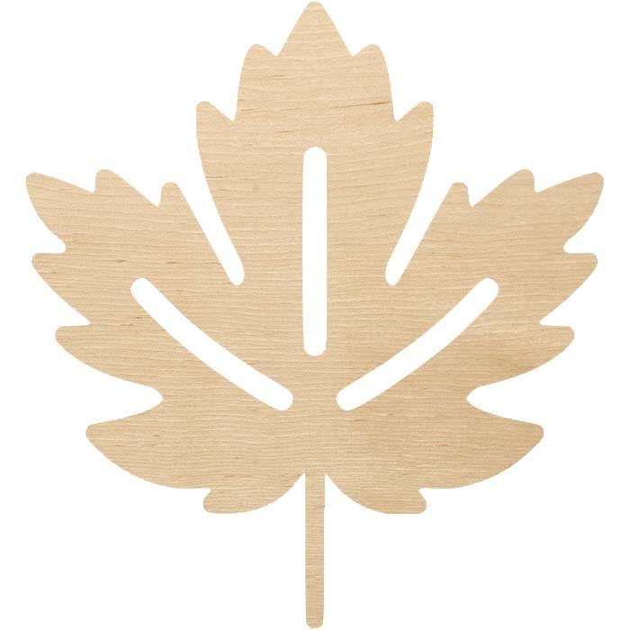 Заготівля з фанери Кленовий Лист №1 2x2 см (2901070278)