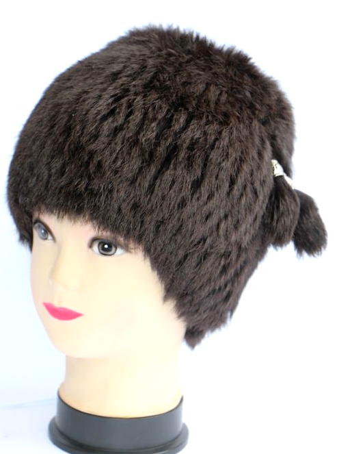 Шапка-кубанка зимняя меховая Темно-коричневый (28288)