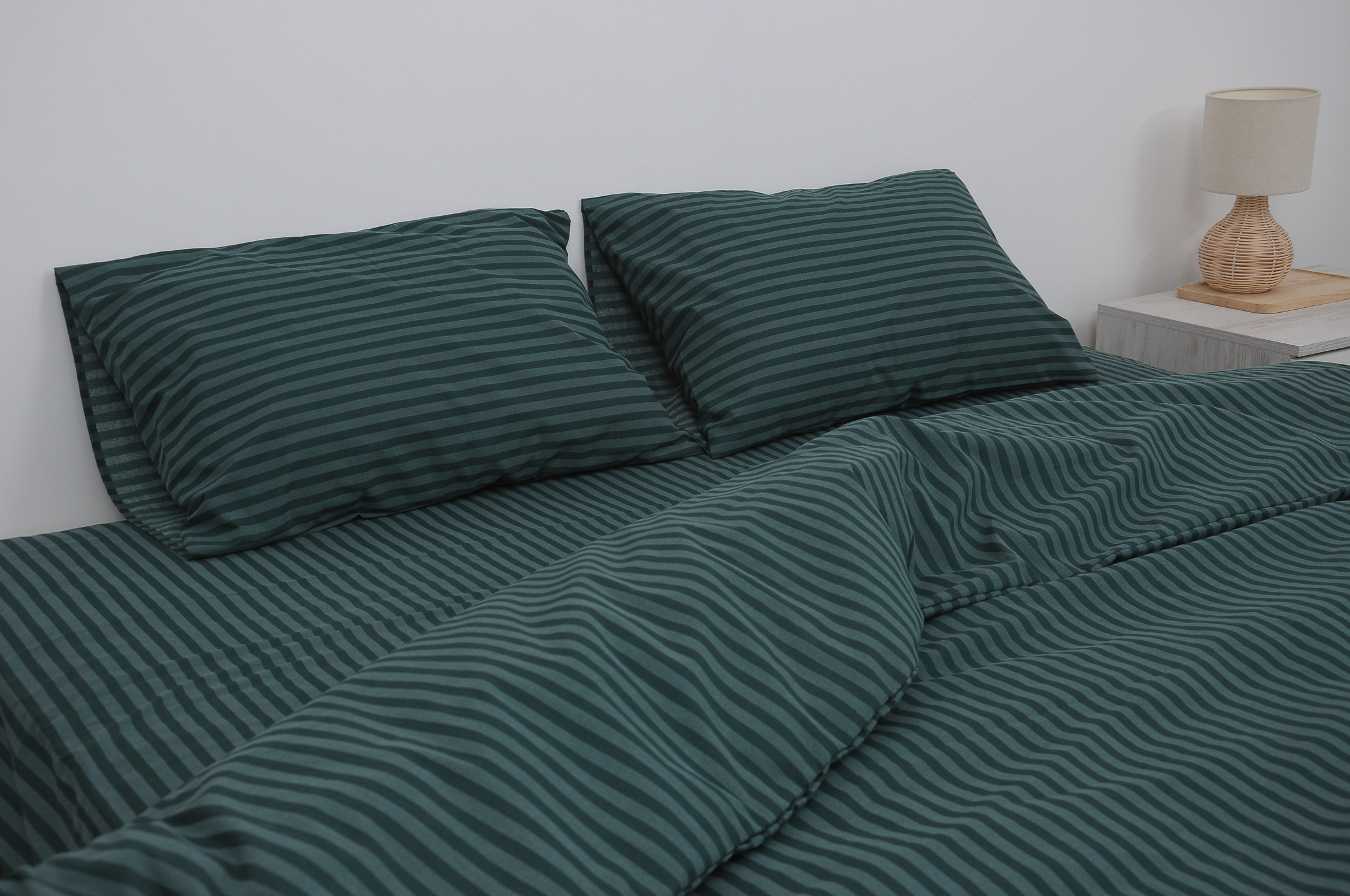 Комплект постельного белья полуторный Amore GLux-10057 бязь Изумрудный (KPB-A1,5-Glux-10057(50x70)_) - фото 4