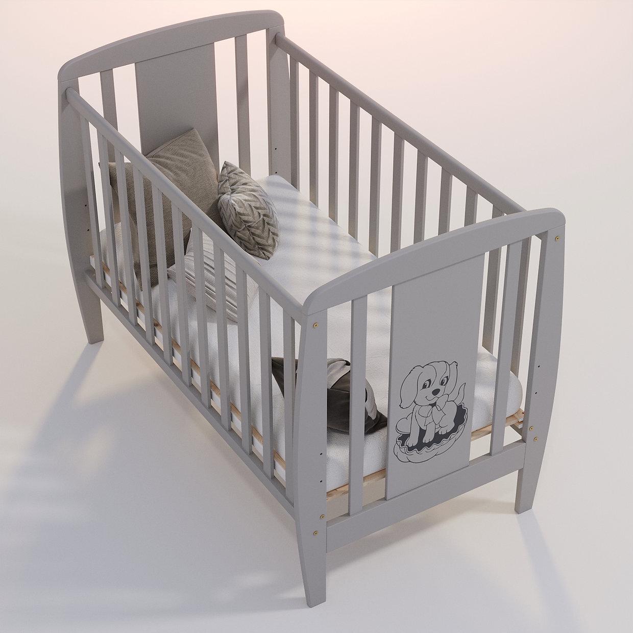 Детская кроватка Дубик-М Песик Серый Детская кроватка Дубик-М Песик Серый