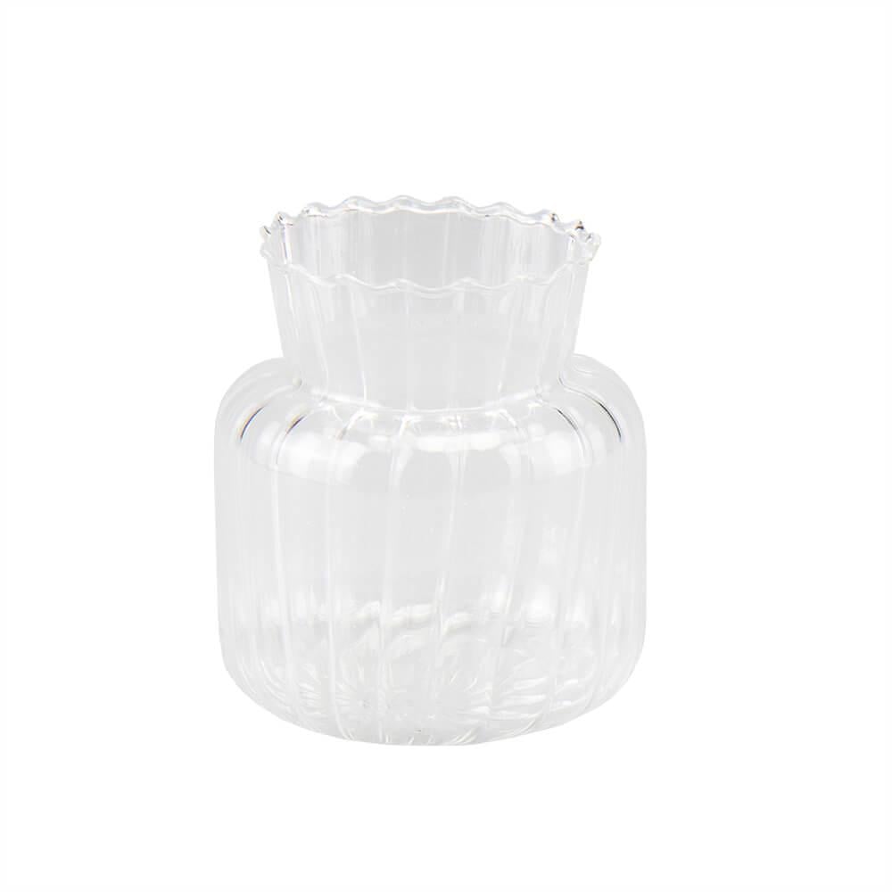 Настольная стеклянная ваза Light House Сияние 9 см Белый