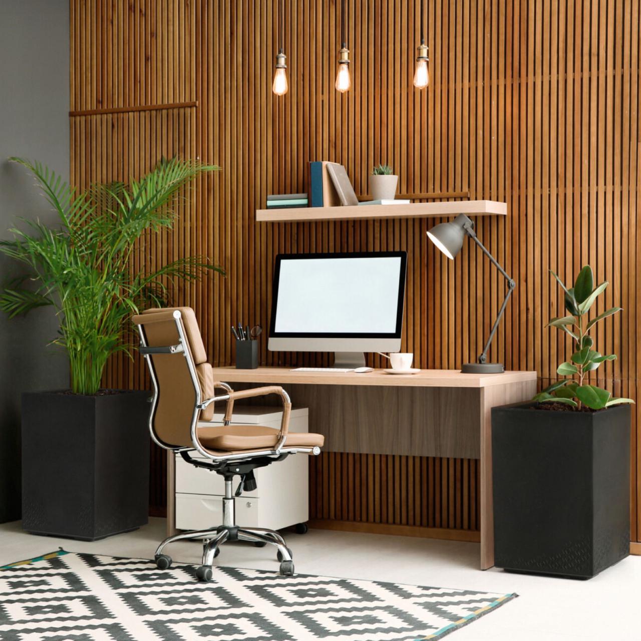 Вазон для цветов Lamela KARO квадратный 400x400x600 мм Антрацит (25419751869) - фото 2 Вазон для цветов Lamela KARO квадратный 400x400x600 мм Антрацит (25419751869) - фото 2