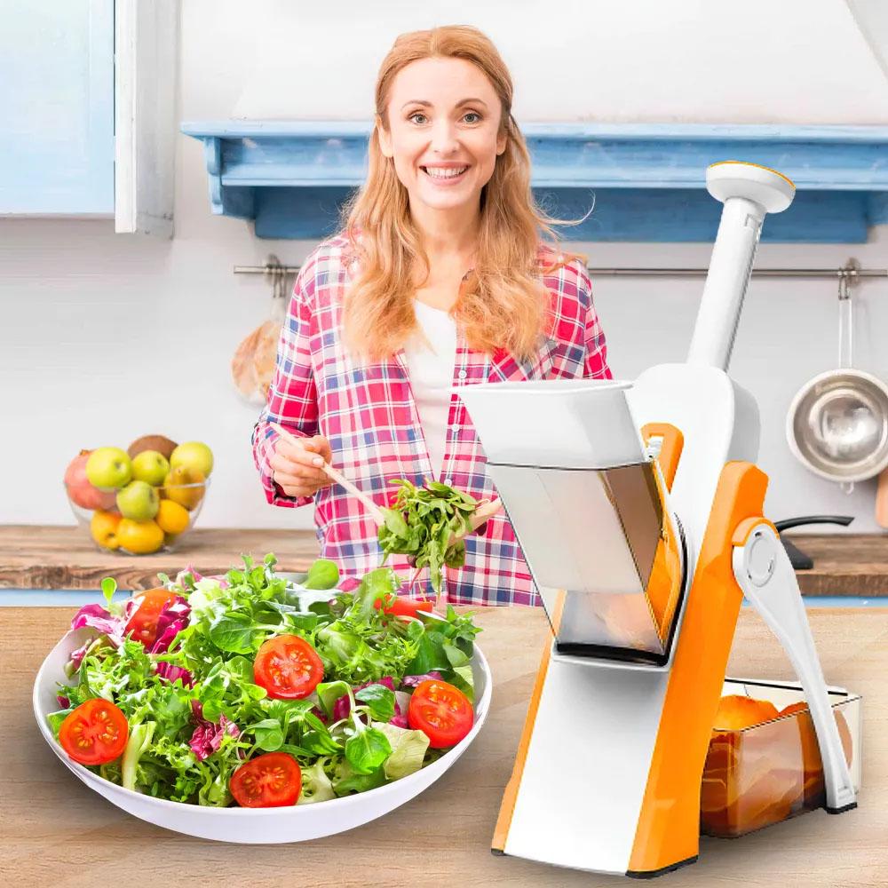 Овощерезка-мультислайсер Safe Spring Slicer Оранжевый - фото 6