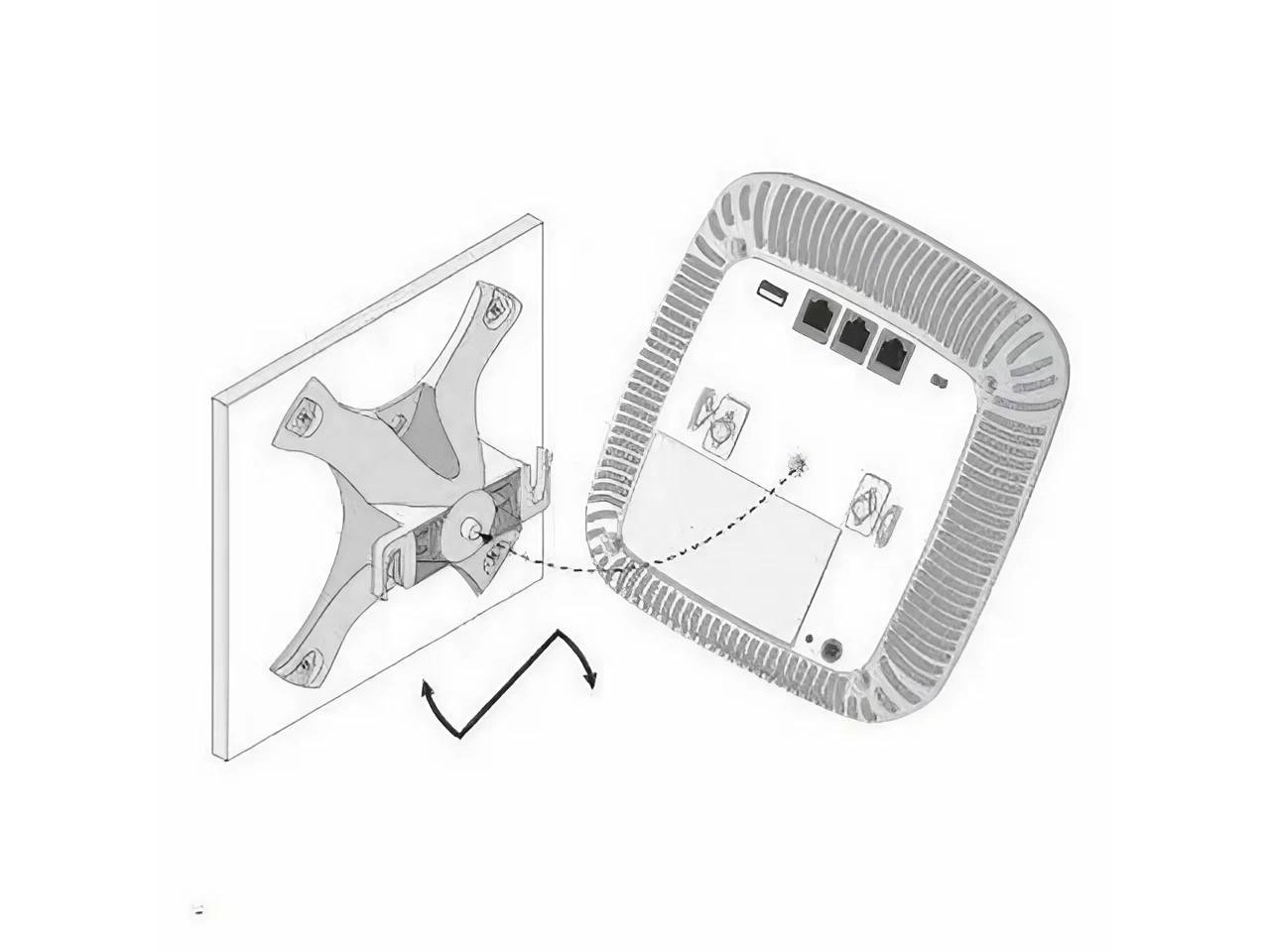 Крепление HP Aruba JW047A для точки доступа Wi-Fi Белый (576838) - фото 3 Крепление HP Aruba JW047A для точки доступа Wi-Fi Белый (576838) - фото 3