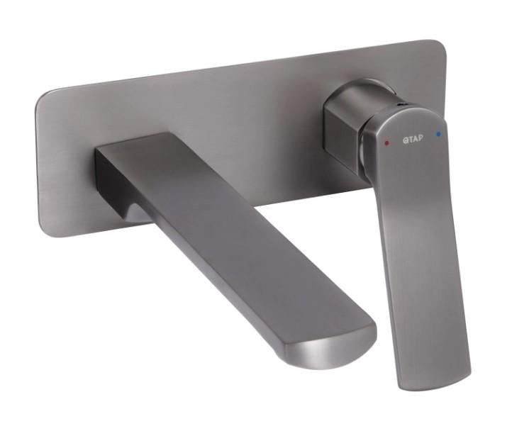 Смеситель для раковины Qtap Slavonice скрытого монтажа k35 Gunmetal Black PVD (QTSLA273GMB45920)