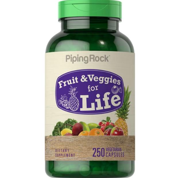 Смесь экстрактов Piping Rock Fruit & Veggies for Life 250 Caps