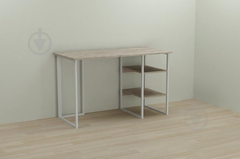 Компьютерный стол Ferrum-decor Кевин 75x100x70 белый ДСП Дуб Шервуд 16мм Компьютерный стол Ferrum-decor Кевин 75x100x70 белый ДСП Дуб Шервуд 16мм