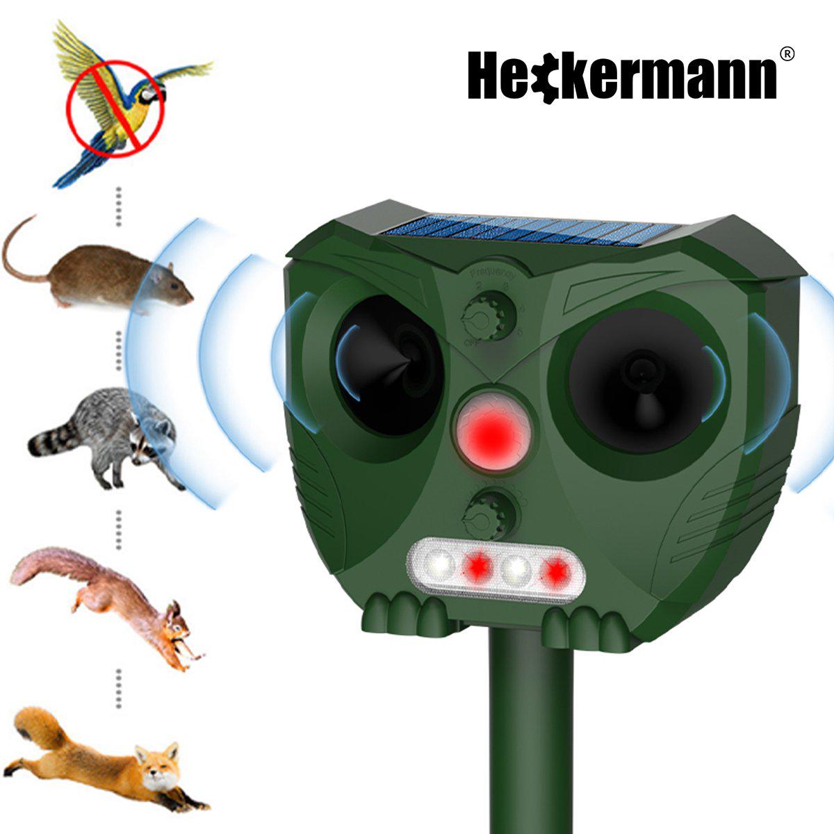 Отпугиватель животных и грызунов Heckermann 536 ультразвуковой/солнечная панель (43287) - фото 5 Отпугиватель животных и грызунов Heckermann 536 ультразвуковой/солнечная панель (43287) - фото 5