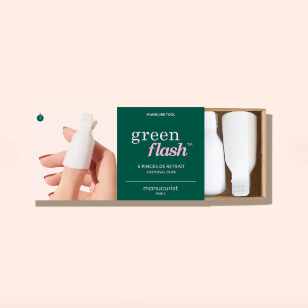 Фіксатори багаторазові Manucurist Green Flash для швидкого та економічного зняття лаку без фольги