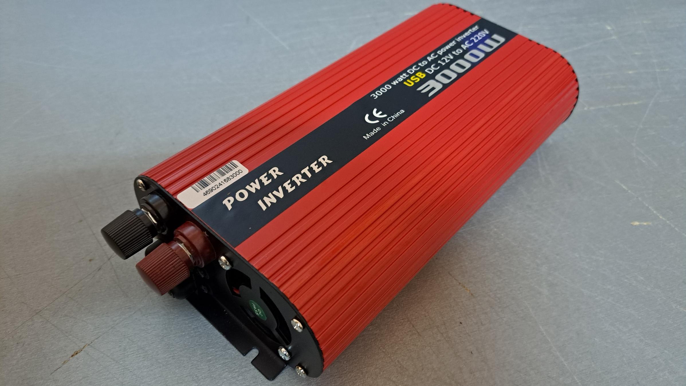 Преобразователь напряжения WIMPEX 12-220V 3000W с удвоенным USB - фото 5