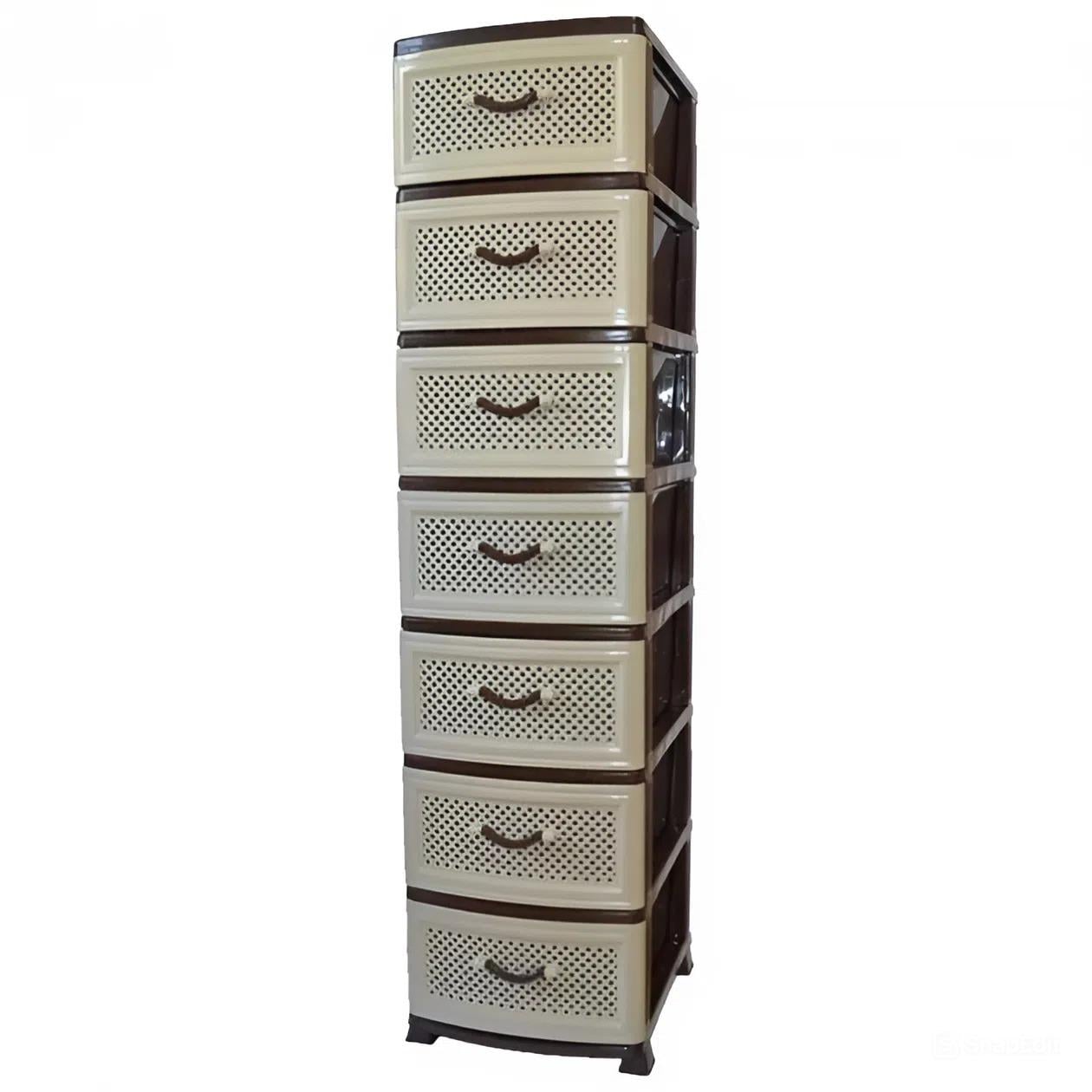 Комод пластиковый GIANT GiantXL 7 ярусов Бежевый (8-11-10240)
