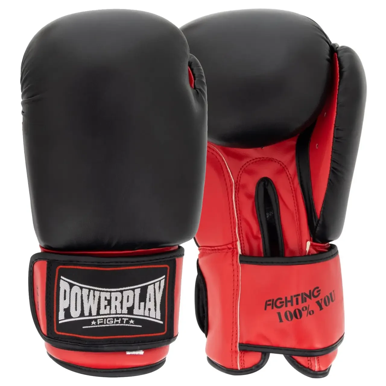 Боксерські рукавички PowerPlay 3004 Classic 14 ун. Черно-красный (PP_3004_14oz_Bl/Red)