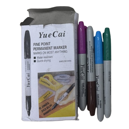 Маркер перманентний Stenson WW01812 12 шт. (14070137)