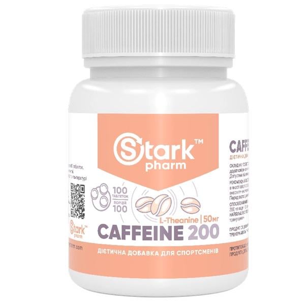 Комплекс до тренування Stark Pharm Caffeine 200 мг 100 Tabs