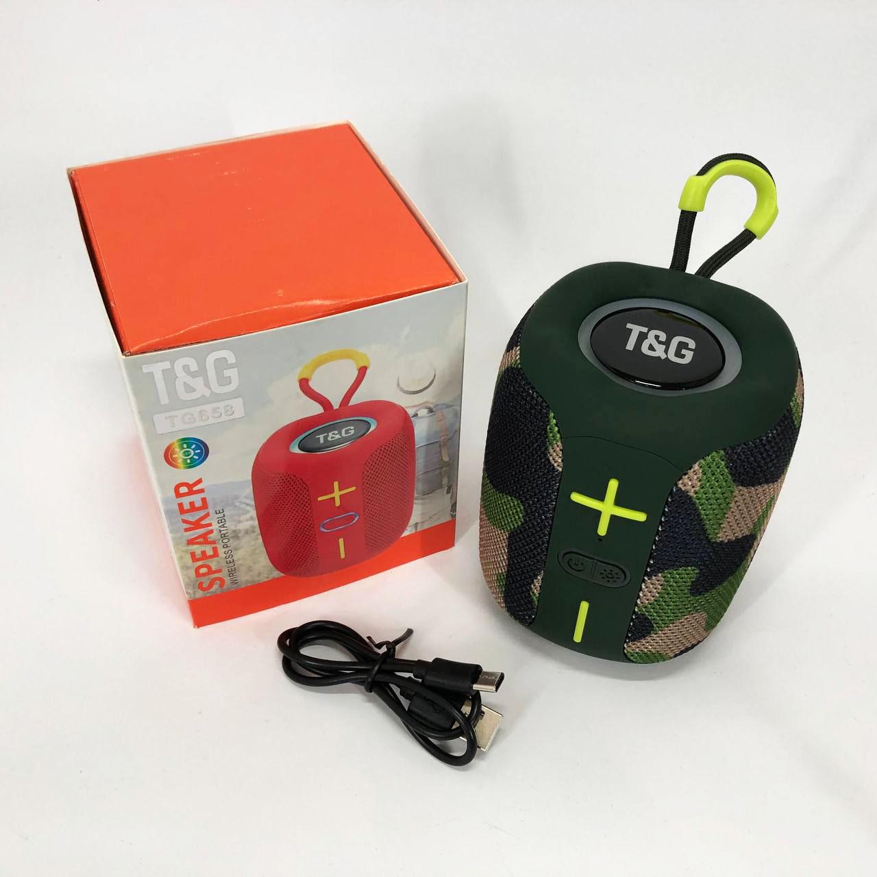 Портативна колонка Bluetooth TG658 8W з RGB підсвічуванням Камуфляж - фото 7 Портативна колонка Bluetooth TG658 8W з RGB підсвічуванням Камуфляж - фото 7