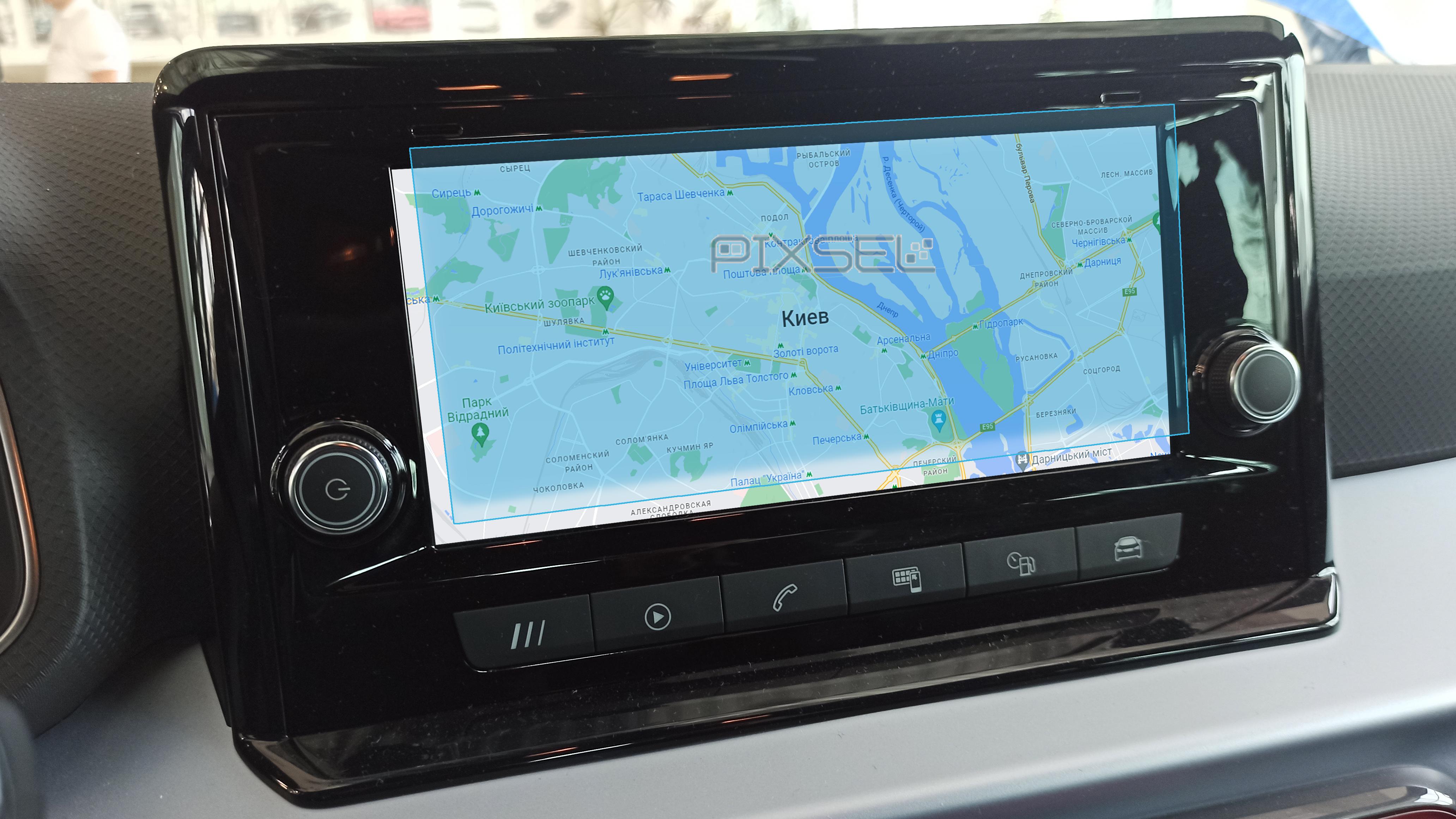 Скло захисне Pixsel гібридне глянець на монітор SEAT ARONA 8,3“ 2019