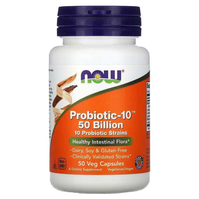 Пробиотики Now Foods Probiotic-10 50 Billion 50 капсул