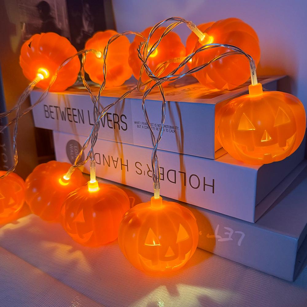 Гірлянда на Хелловін Гарбузи 150 см 10 led 55 мм Помаранчевий (61126) - фото 5