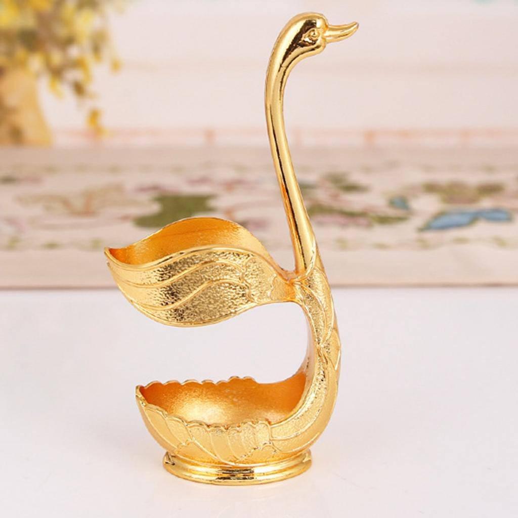 Набор десертных вилок на подставке Лебедь 6 шт. Винтажное золото (75411567) - фото 2 Набор десертных вилок на подставке Лебедь 6 шт. Винтажное золото (75411567) - фото 2