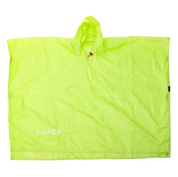 Дощовик-пончо захисний з капюшоном One size Яскраво-зелений (LU-029M) - фото 5