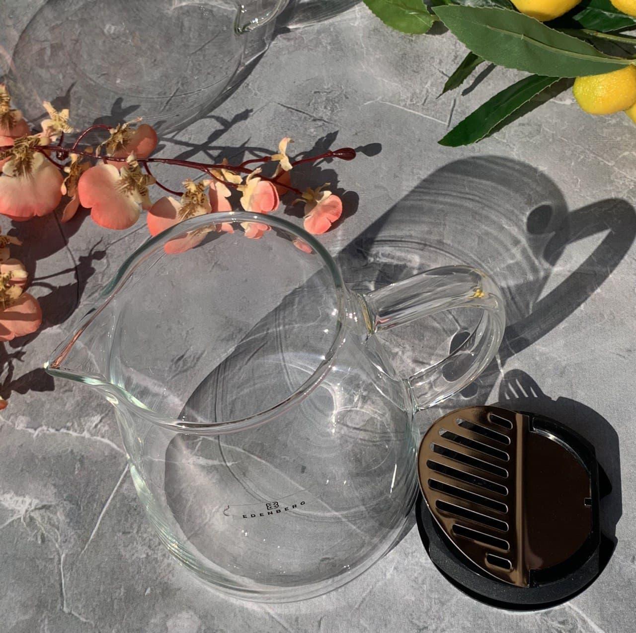 Заварювальний чайник скляний Edenberg EB-19043 боросилікатне скло 950 мл (2530557534) - фото 6 Заварювальний чайник скляний Edenberg EB-19043 боросилікатне скло 950 мл (2530557534) - фото 6