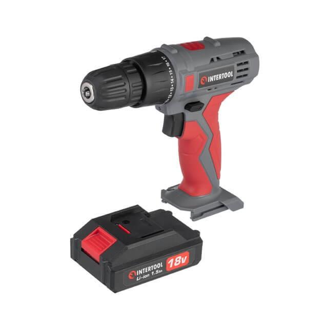 Шуруповерт аккумуляторный Intertool 18 В DT-0315 (DT-0315) - фото 2 Шуруповерт аккумуляторный Intertool 18 В DT-0315 (DT-0315) - фото 2