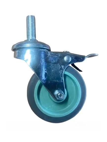 Колесо поворотное с болтом и тормозом 75 мм (1850991801) - фото 2