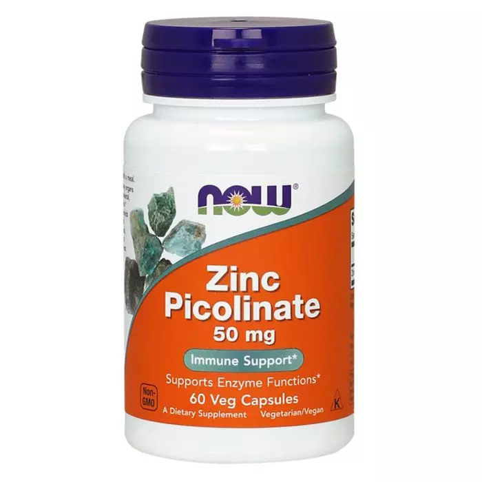 Цинк піколінат Now Foods Zinc Picolinate 50 мг 60 вегетаріанских капсул (NF1550)