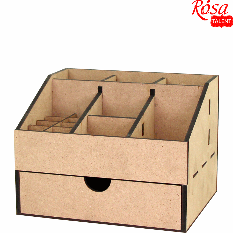 Заготовка для декупажа ROSA TALENT Комод-органайзер 1 ящик 22,5х18х16,5 см - фото 3 Заготовка для декупажа ROSA TALENT Комод-органайзер 1 ящик 22,5х18х16,5 см - фото 3