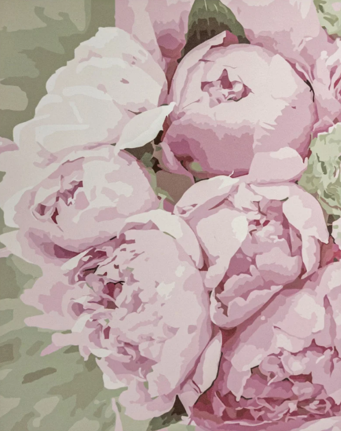 Картина по номерам Strateg Нежные лепестки 40x50 см (VA-3365)