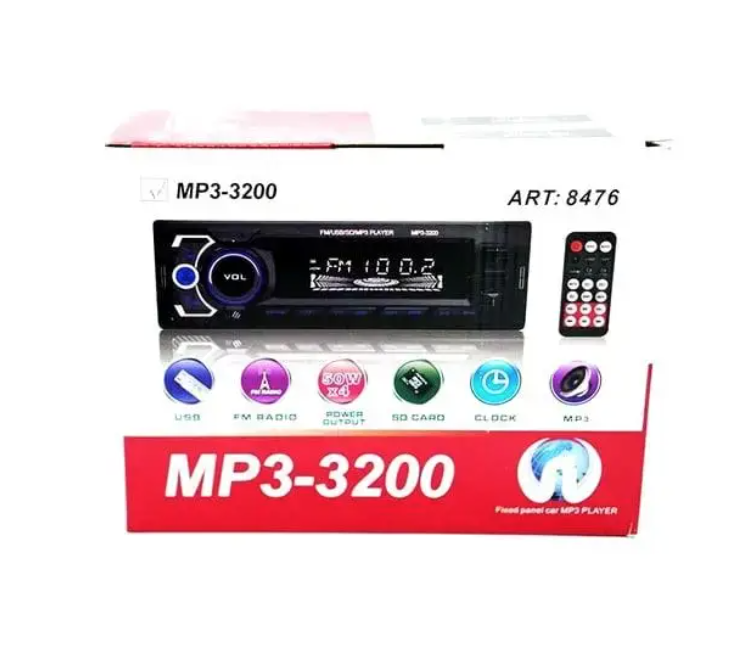 Автомагнитола универсальная MP3 3200 Bluetooth SD TFT 1DIN компактная