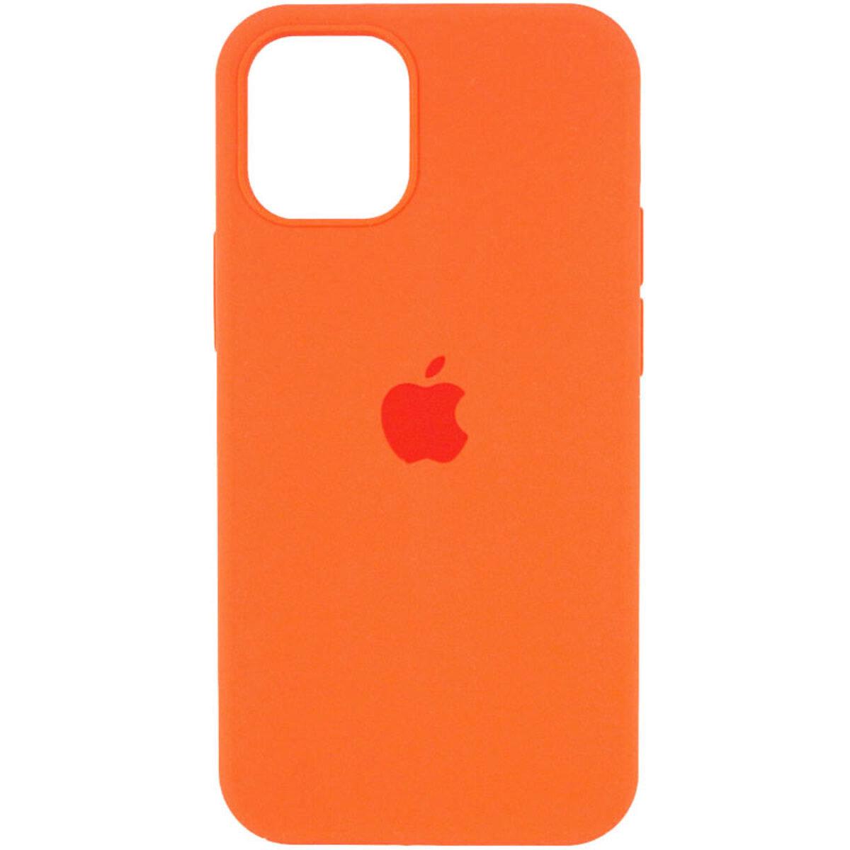 Протиударний чохол Silicone Full Case AA Open Cam для Apple iPhone 15 Pro Max Orange - фото 1