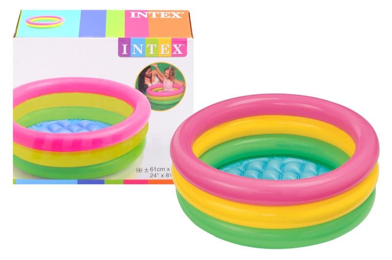 Басейн надувний дитячий Intex Веселка 61х22 см (571070)