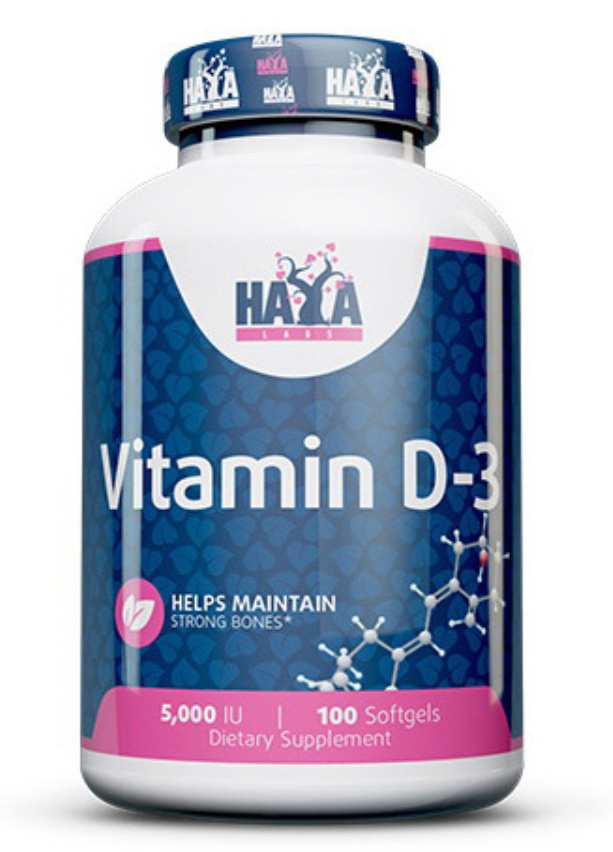 Витамин Д3 холекальциферол Haya Labs Vitamin D-3 5000 МЕ 100 софтгель Витамин Д3 холекальциферол Haya Labs Vitamin D-3 5000 МЕ 100 софтгель