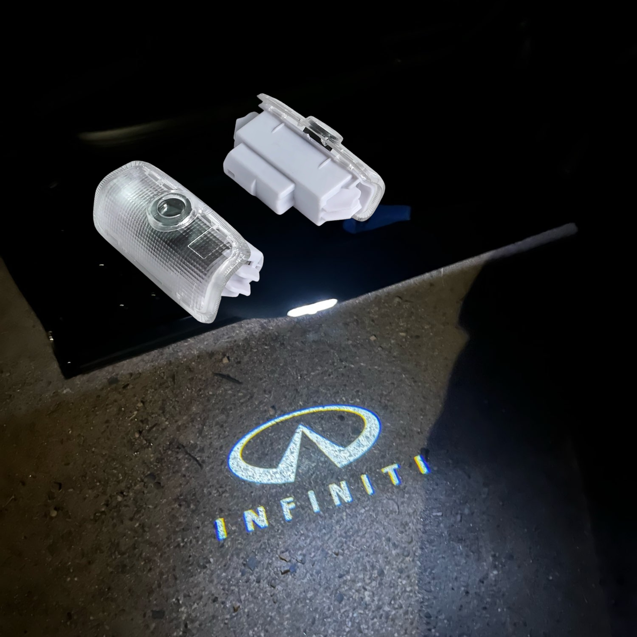 Підсвічування світлодіодне штатне на двері автомобіля з логотипом INFINITI QX50/QX56/QX60/QX70/QX80/FX/G/M (1983834600) - фото 4 Підсвічування світлодіодне штатне на двері автомобіля з логотипом INFINITI QX50/QX56/QX60/QX70/QX80/FX/G/M (1983834600) - фото 4