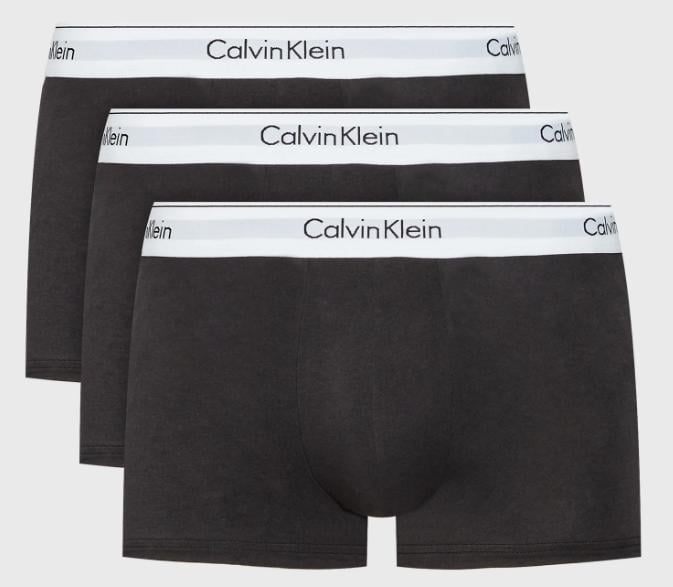 Набір трусів боксерів чоловічих Calvin Klein men boxer 3 шт. XL Білий/Чорний (102304449)