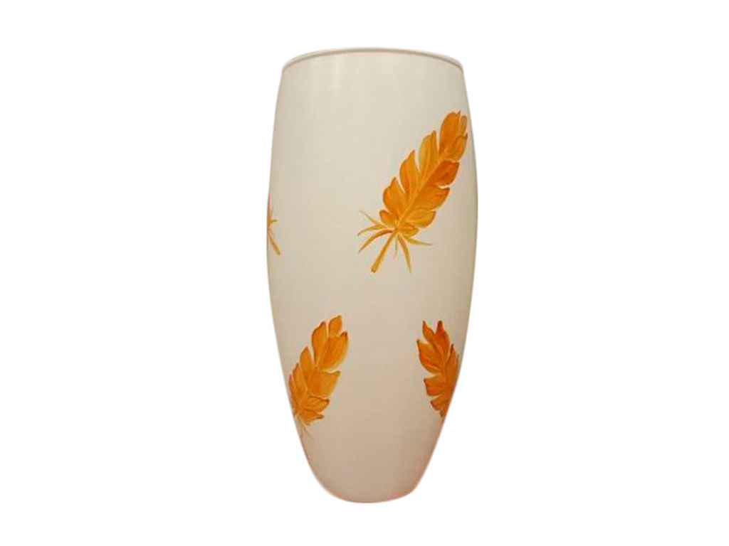 Ваза Гласс Трейд 966 Перо золотое 26 см h 105 мм (812515)