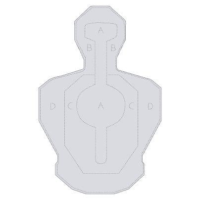 Мішень Gerts силует №1 450х750 мм Білий