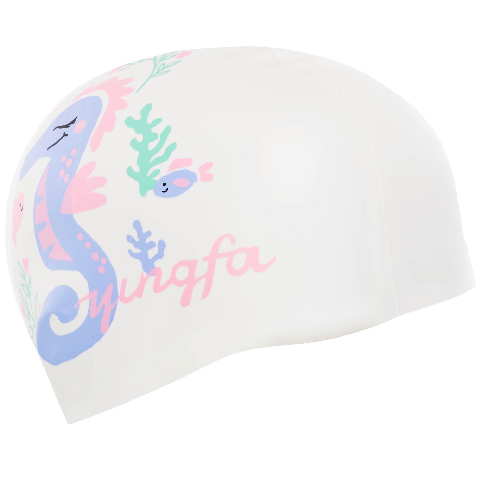 Шапочка для плавання дитяча YINGFA K0012 силіконова Світло-рожевий (K0012_Светло-розовый) - фото 2