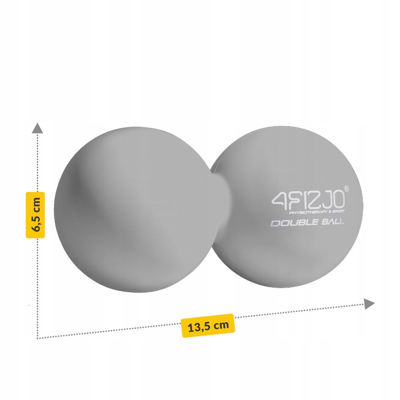 Мяч массажный двойной 4fizjo Lacrosse Double Ball 6,5x13,5 см Grey (P-5907739314345) - фото 6 Мяч массажный двойной 4fizjo Lacrosse Double Ball 6,5x13,5 см Grey (P-5907739314345) - фото 6