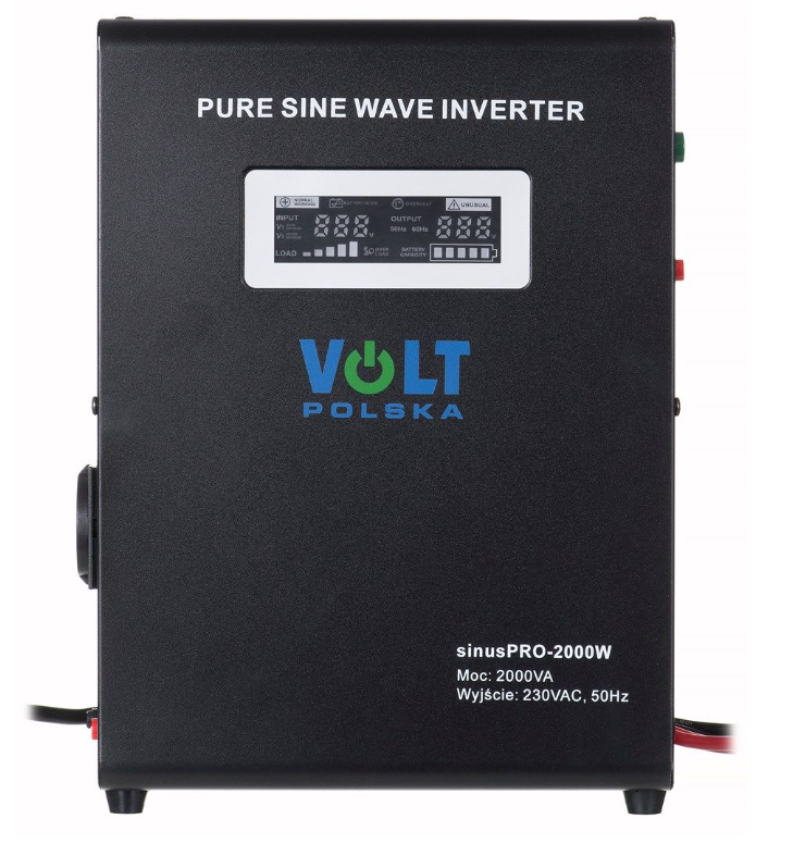 Источник бесперебойного питания Volt Polska SINUS PRO 2000 W 24/230V 1400/2000W с чистой синусоидой и дисплеем (3SP200024W)