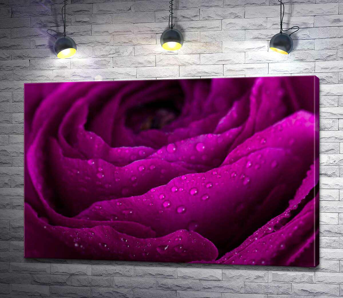 Картина ArtPoster Пышная роза цвета бордовой страсти 100x67 см Модуль №1 (002817)